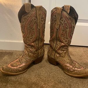 J.B. Dillon Women’s Gold Cowboy Boots